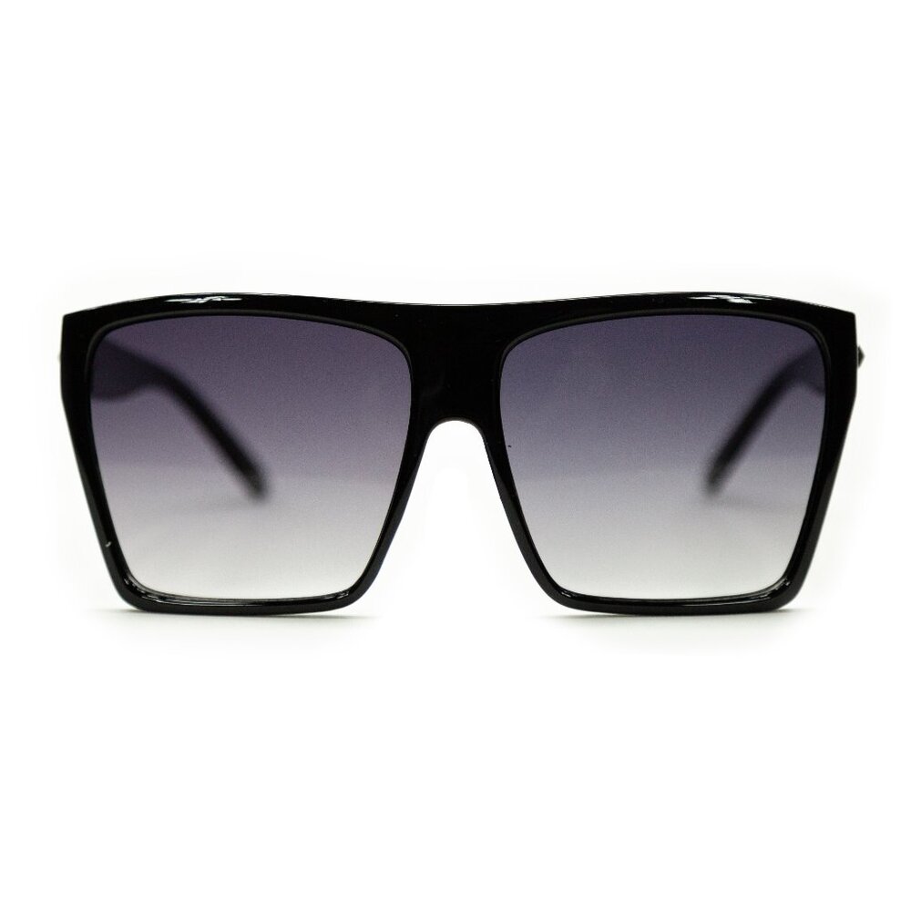 NEW Oversized Women Sunglasses with %100 UV Protection - (Gradient Purple Lens)